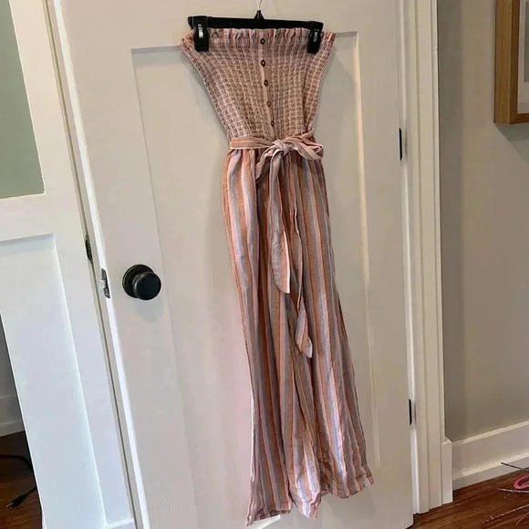 Forward Feelings Strapless Wide Leg Jumpsuit Billabong - Picture 3 of 5